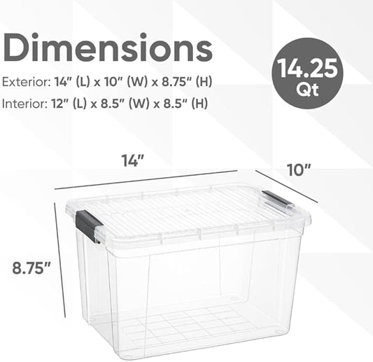 Superio Clear Storage Boxes - Image 2