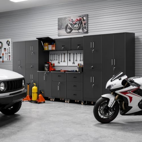 6-Piece Garage Storage Cabinets System Heavy Duty Workshop Set