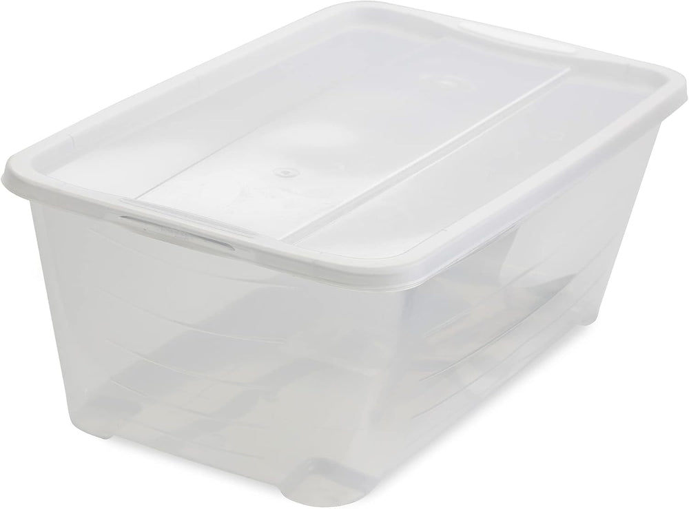 Life Story 6 Liter Shoe, Accessory, and Closet Plastic Storage Box Multi-Purp...