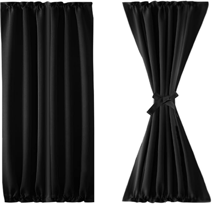 DWCN French Door Curtains – Rod Pocket Thermal Blackout Curtain - Image 7