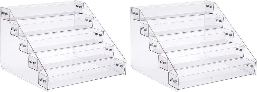 Acrylic Spice Rack, Tiered Spice Rack Shelf Seasoning Organizer