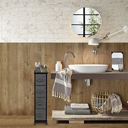 Furniture Home Furnishing Plaza Narrow Dresser, Vertical Storage Unit with 4 ...