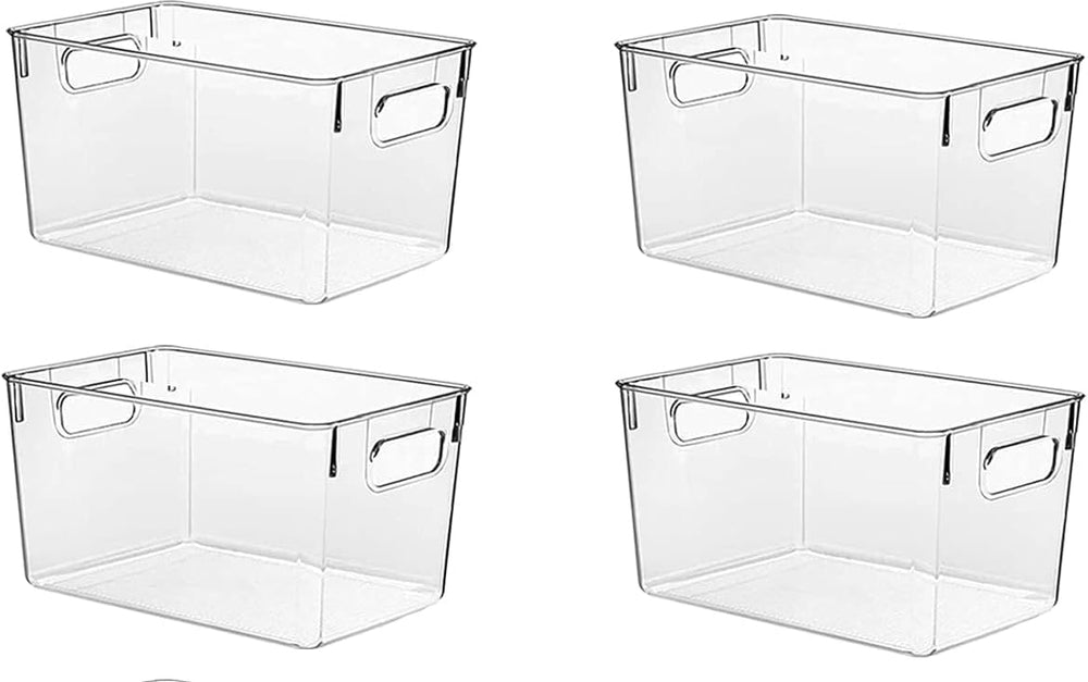 Clear Pantry Organizer Bins, Plastic Organizers & Storage Containers, Cab...