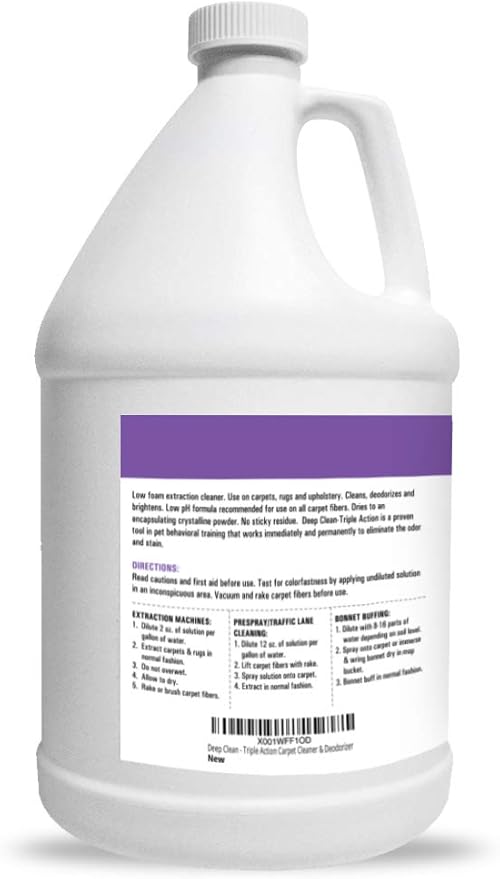 Professional Strength Deep Clean 3X Carpet Cleaner Solution & Deodorizer - Image 2