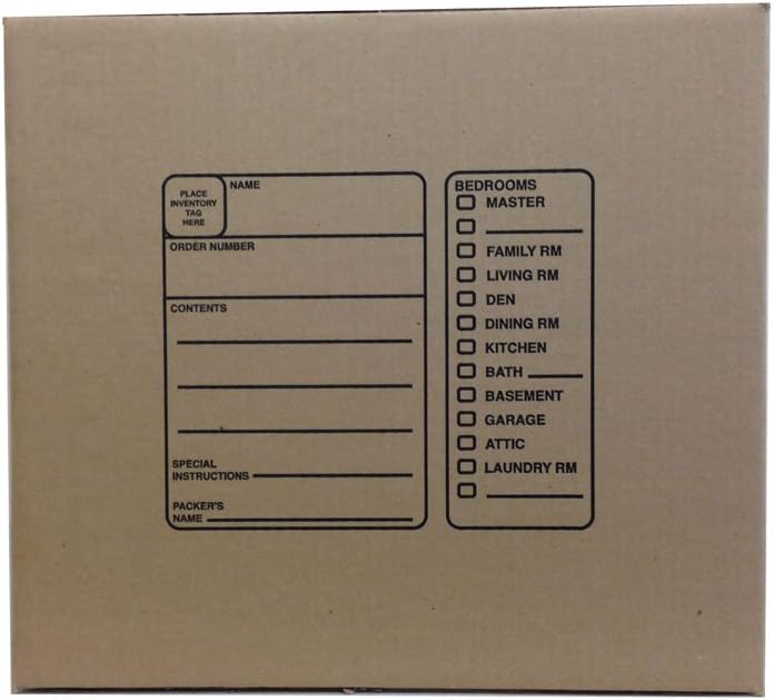 The Boxery 18 X 18 X 16 Inches Genuine Medium Moving Boxes (Pack of 10)
