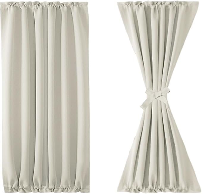 DWCN French Door Curtains – Rod Pocket Thermal Blackout Curtain - Image 7