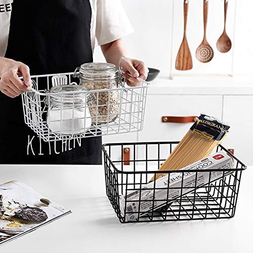 Kitchen Wire Baskets Farmhouse Decor Metal Food Storage Organizer, Household - Image 5