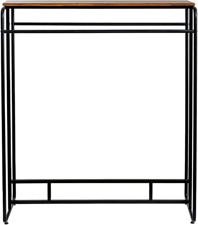 MyGift Dual Clothing Rack, Commercial Urban Black Metal Freestanding Large - Image 7