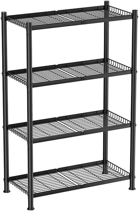 VETALLO 4 Tier Wire Shelving,Metal Shelves (32.0" W x 12.0" D x 47....