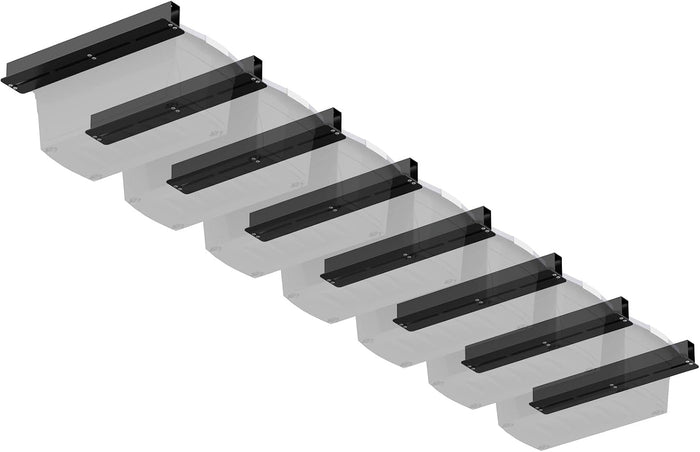 Linone Ceiling Storage Rack, 16 Inch, 8 Sets for 7 Bins