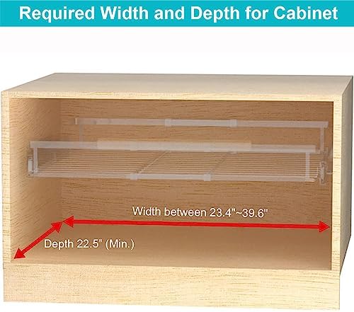 iPEGTOP Pull Out Cabinet Drawer Shelf Organizer, Extendable Sliding Slide Out...