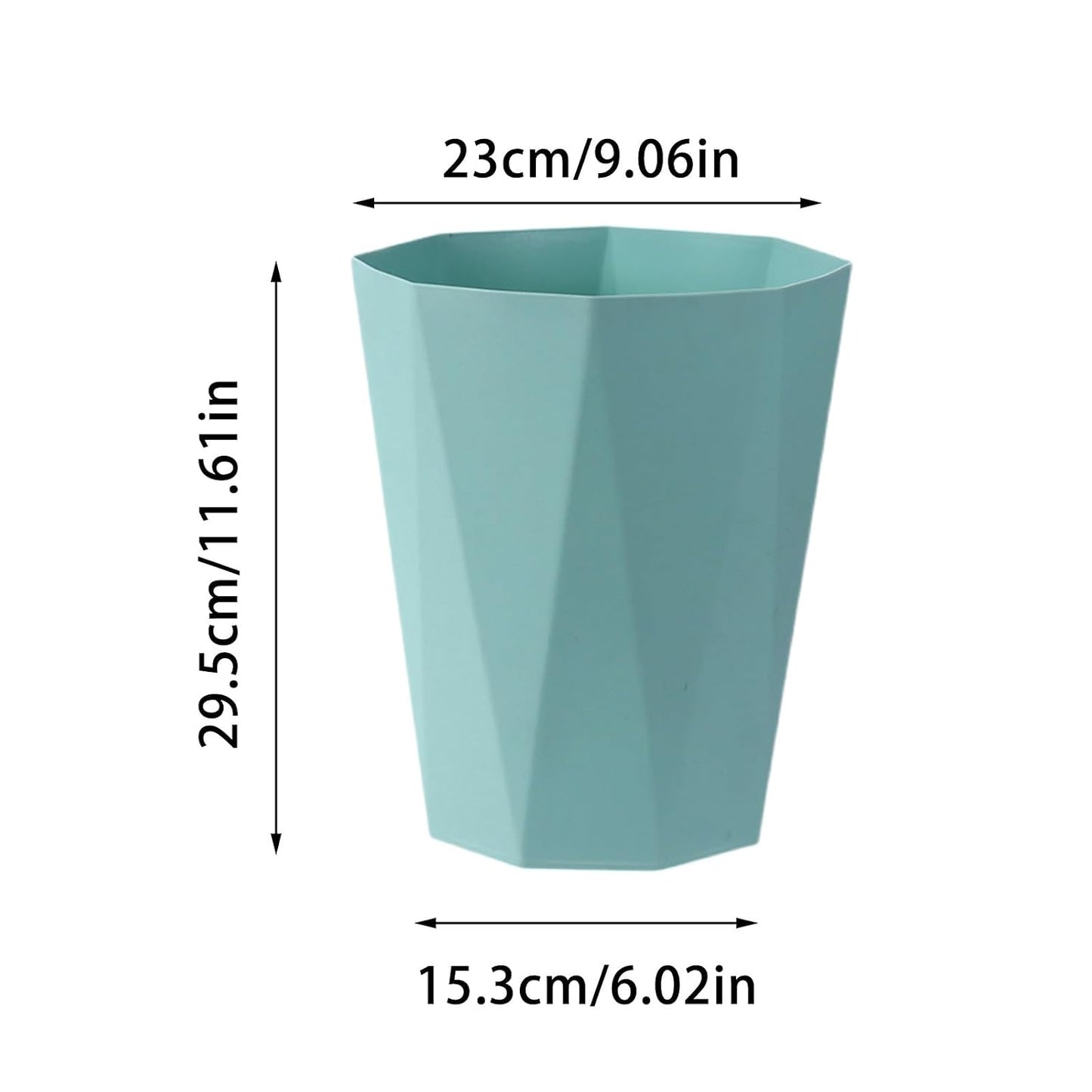 Mini Trash Can for Bedroom, Plastic Dorm Trash Can Wastebasket - Garbage Container Trash Organizer for Bathrooms Kitchens Offices (Black)