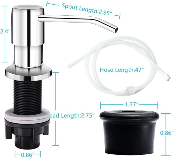 Soap Dispenser for Kitchen Sink, in Sink Soap Dispenser Pump, Say Goodbye to - Image 7