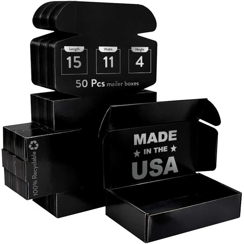 Ucanpack Corrugated Mailer Box 50, 15x11x4" Cardboard Boxes Sturdy Mediu...
