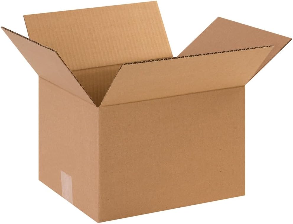 AVIDITI Shipping Boxes Small 12"L x 10"W x 8"H, 25-Pack | Corr...