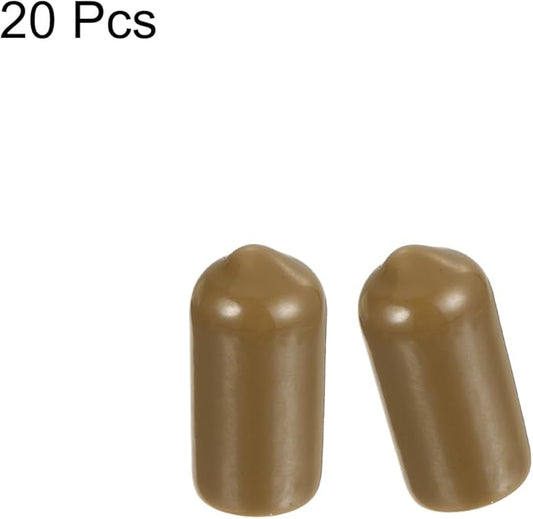 uxcell 20pcs Rubber End Caps 7mm ID Vinyl PVC Round Tube Bolt Cap Cover Screw - Image 2