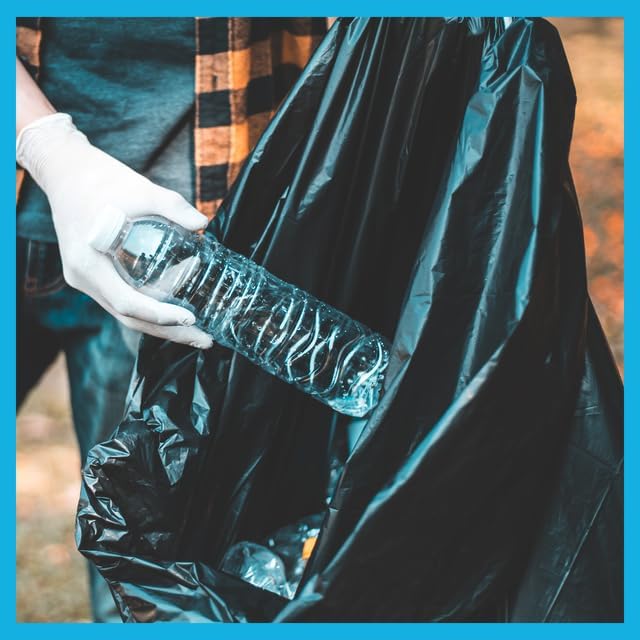 250 Count, 40-45 Gallon Trash Bags, Heavy Duty Black Bags, 45 Gallon - Image 6