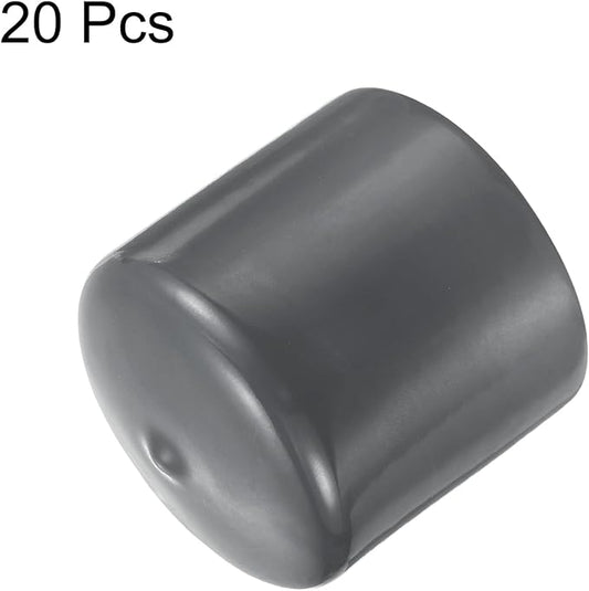 uxcell 20pcs Rubber End Caps 45mm ID Vinyl Round Tube Bolt Cap Cover Thread - Image 2