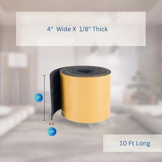 High Density Foam Weather Stripping Door Seal Strip Insulation Tape Roll - Image 2