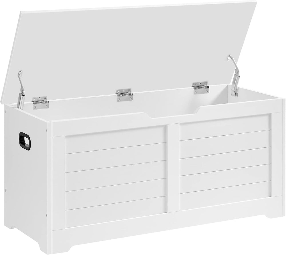 VASAGLE Storage Chest, 39.4 Inches Width Bench with 2 Safety Hinges