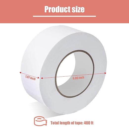 Drywall Paper Tape, 2” x 400 ft Ultra-Thin Fiber Paper Drywall Joint Tape - Image 2