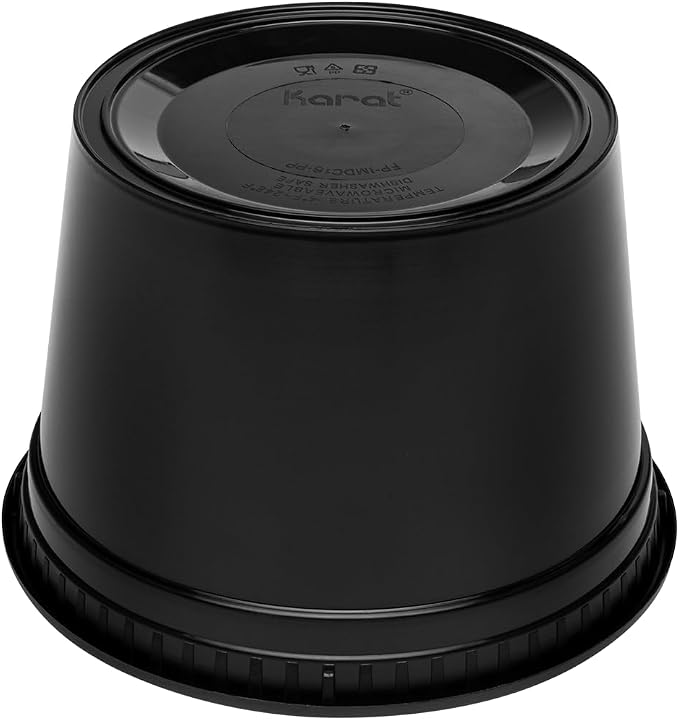 Karat [16oz - 240 ct Black PP Injection Molded Round Deli Containers - Image 9