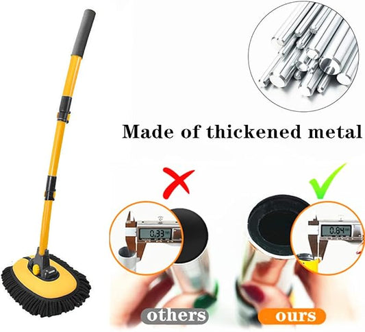 Car Wash Brush with Long Handle, Microfiber Towels Car Wash Kit Cleaning - Image 2