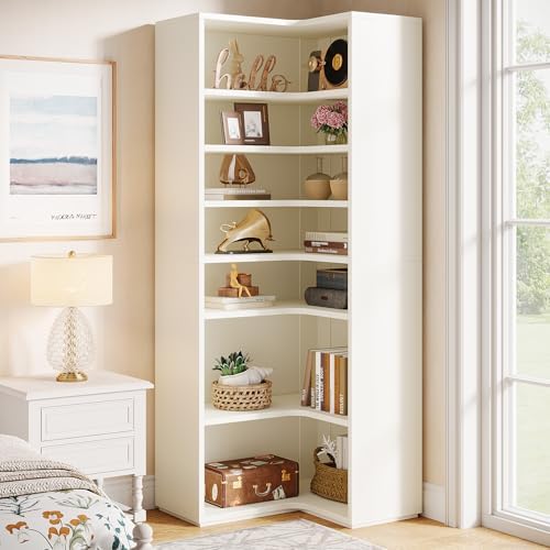 Tribesigns Corner Shoe Rack for Closet, 9-Tier Modern Corner Shelf Organizer,...