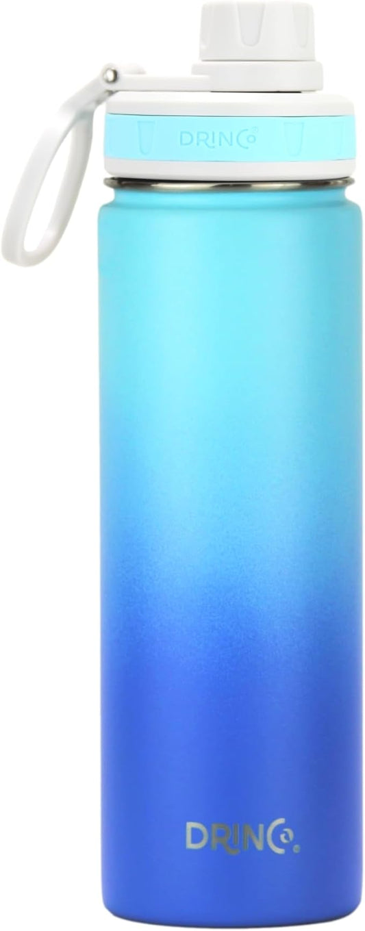 DRINCO Stainless Steel Water Bottle Spout Lid Vacuum Insulated Double Wall - Image 2