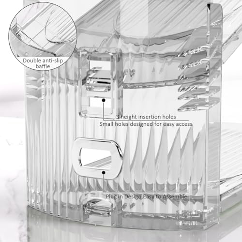 NVGSN 20Pack Clear Shoe Slot Organizer,Shoe Stacker,Storage Space Saver 50%