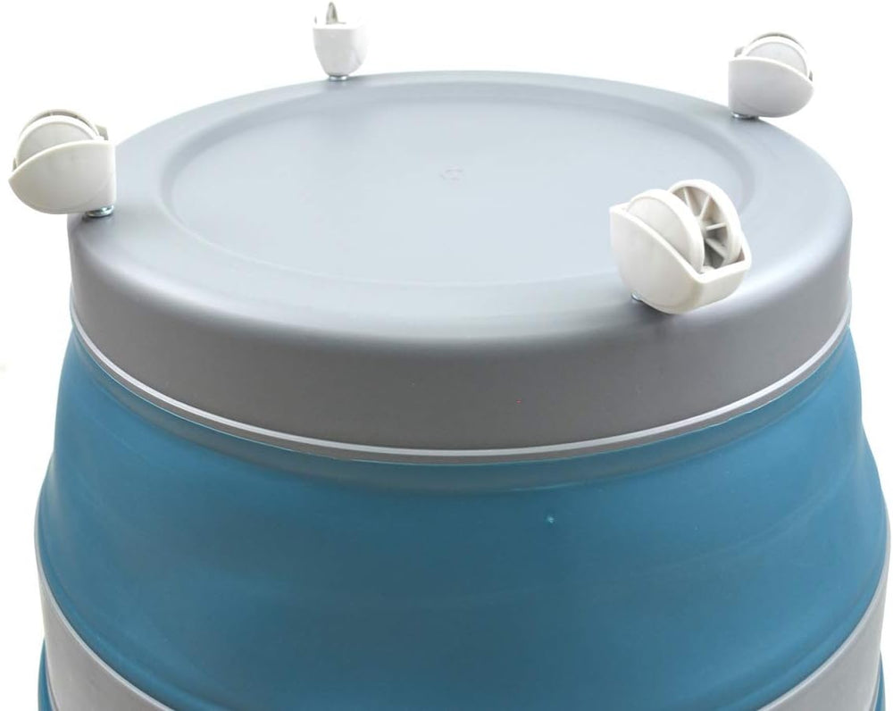 SAMMART 66L Collapsible Laundry Basket with wheels - Foldable Pop Up Storage ...