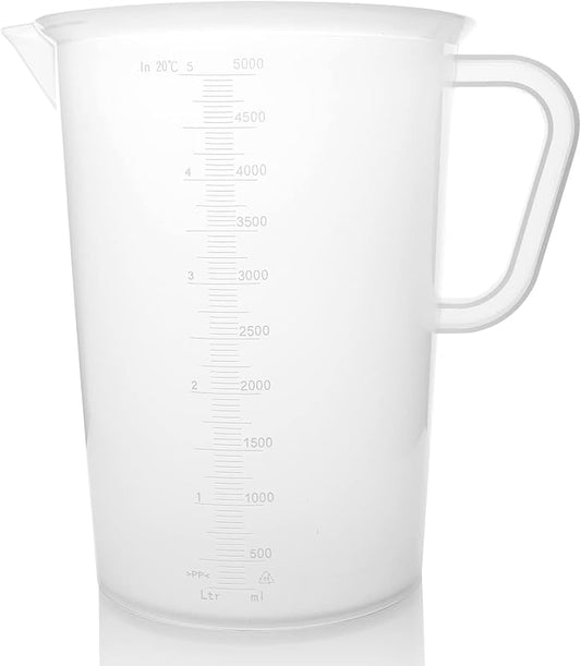 Plastic Graduated Measuring and Mixing Pitcher - 5000ml Plastic Graduated - Image 2