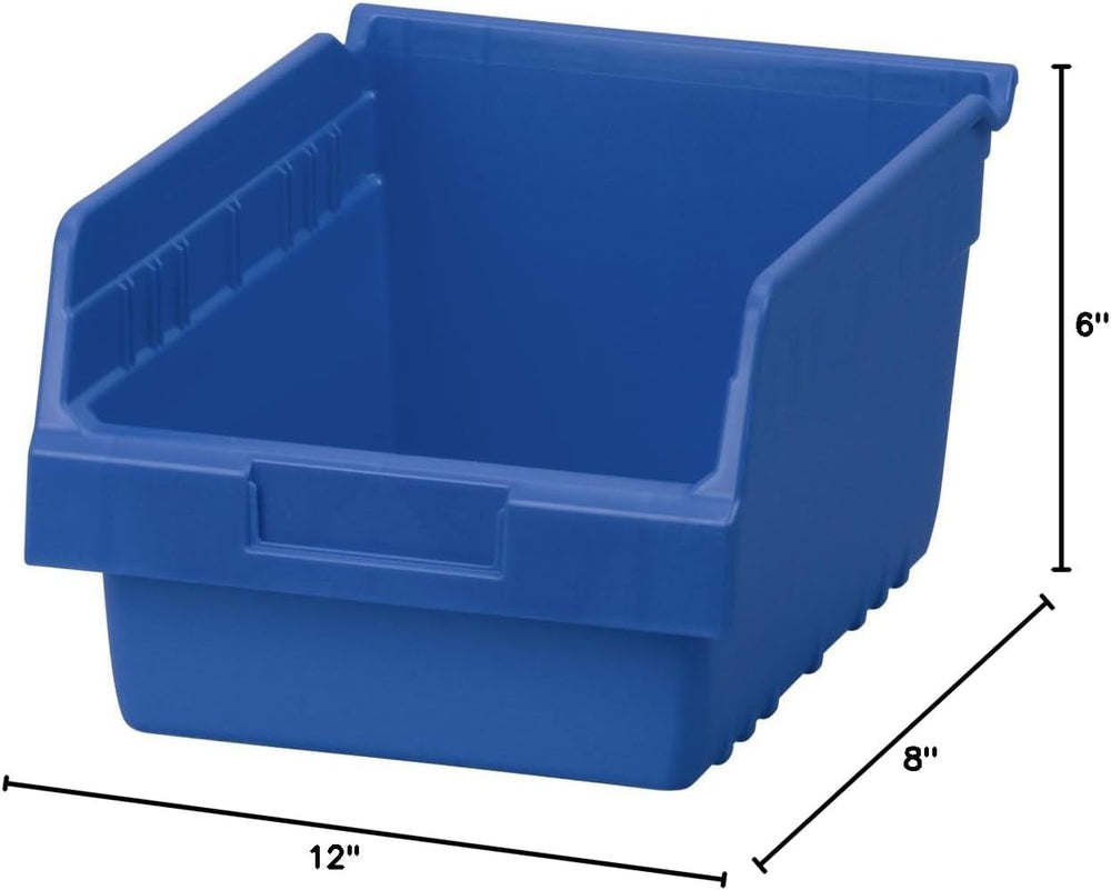 Akro-Mils 30080 ShelfMax Plastic Nesting Shelf Bin Box, 12-Inch L by 8-Inch W...