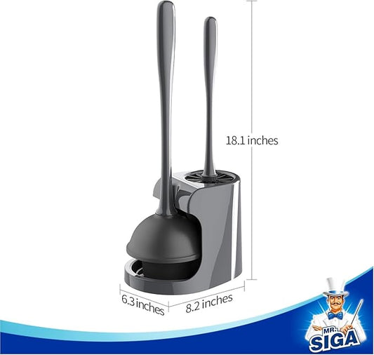 MR.SIGA Toilet Plunger and Bowl Brush Combo - Image 2