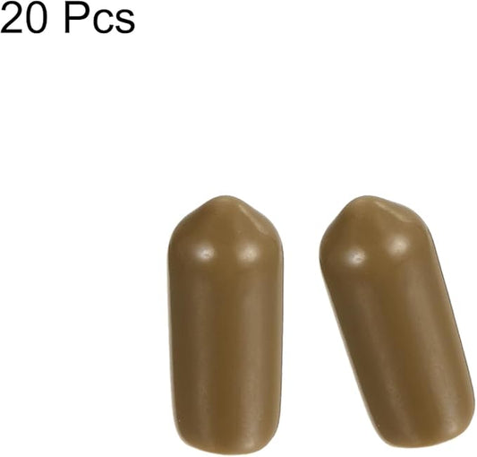 uxcell 20pcs Rubber End Caps 6mm ID Vinyl PVC Round Tube Bolt Cap Cover Screw - Image 2