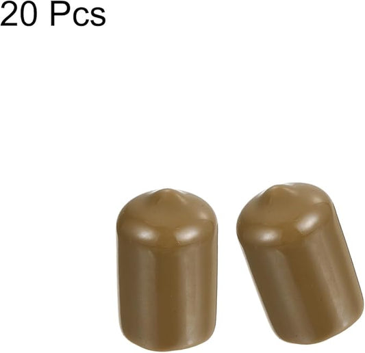 uxcell 20pcs Rubber End Caps 13.5mm ID Vinyl PVC Round Tube Bolt Cap Cover - Image 2