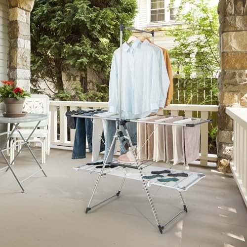 Tangkula Freestanding Foldable Clothes Drying Rack