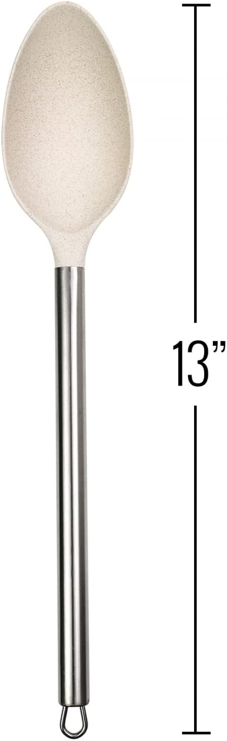 Beille 4pc Cream Wheat Straw Cooking Spoons Kitchen Utensils Set Household - Image 9