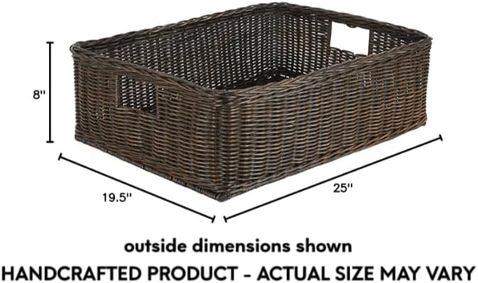 The Basket Lady Under The Bed/Basic Wicker Storage Basket, Extra Large - Image 5