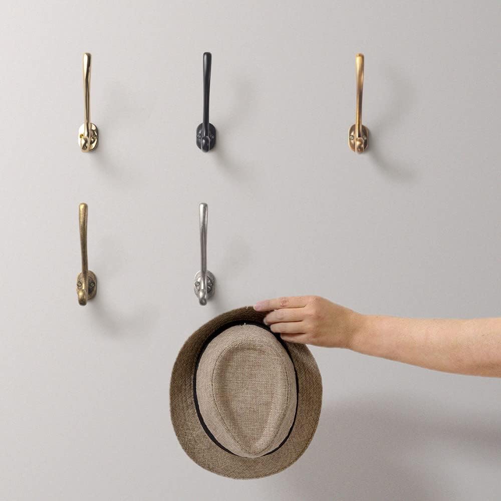Goo-Ki Vintage Retro Antique Brass Zinc Alloy Coat Hooks - Affordable Luxury ...