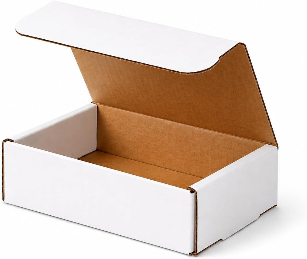 100-6x4x2 White Corrugated Shipping Mailer Packing Box Boxes Two 50 Bundles