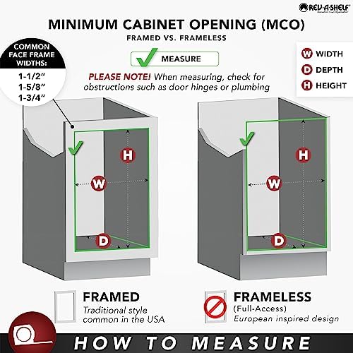 Rev-A-Shelf - 5WB2-1522-CR - 15 in. W x 22 in. D Base Cabinet Pull-Out Chrome...