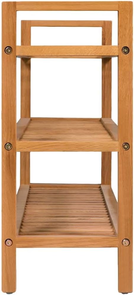 vidaXL Oak Shoe Rack 3 Levels Shoe Rack Shoe Rack Wooden Stand Shelf