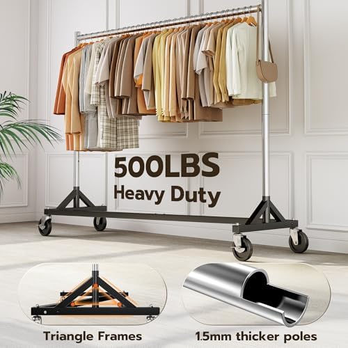HOKEEPER Z Rack for Clothes Heavy Duty Clothing Rack Hold 500 LBS