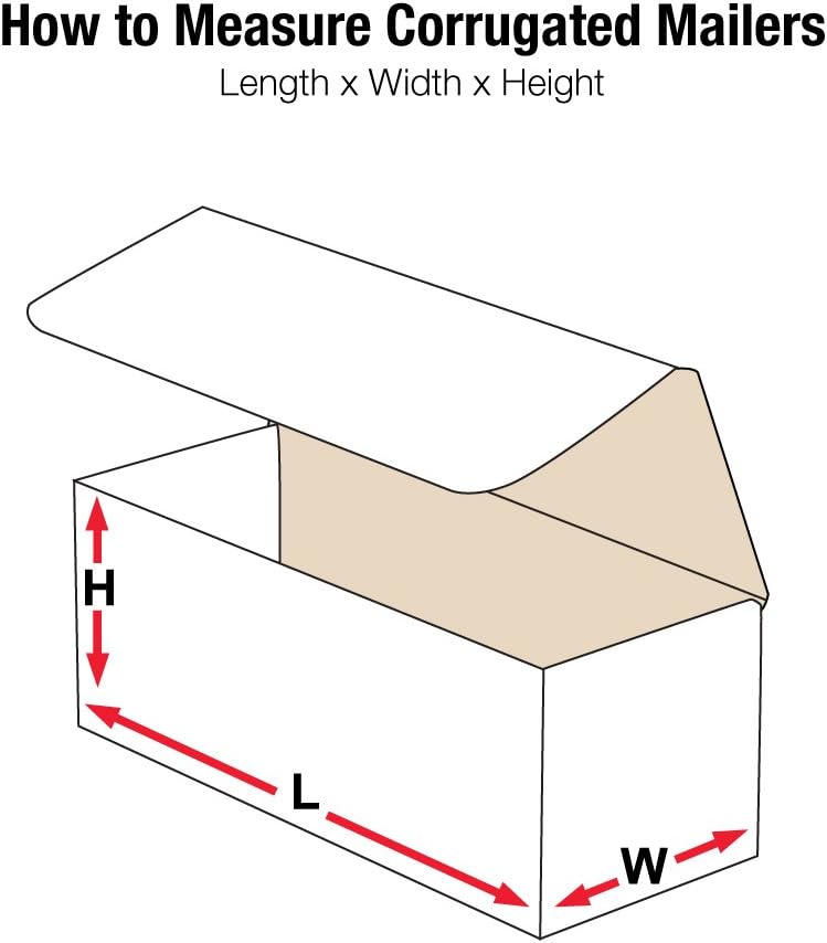 BOX USA Shipping Boxes Small 10"L x 4"W x 3"H 50-Pack, Cardboa...