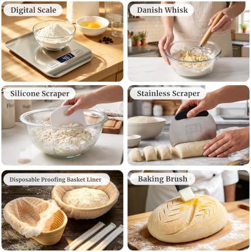 Sourdough Starter Kit with Dutch Oven - Complete Bread Baking Supplies Kit