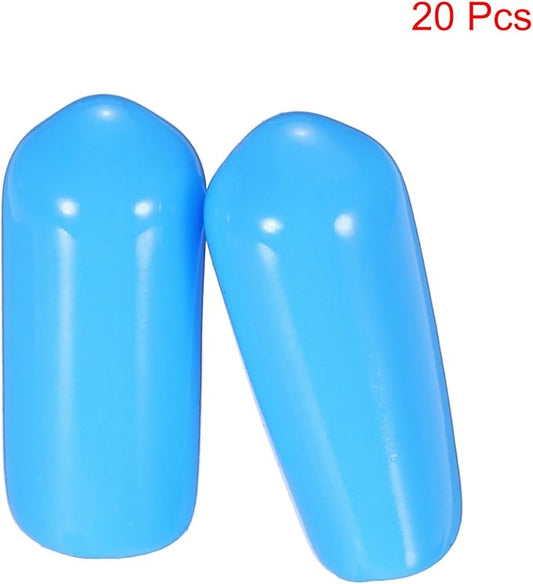 uxcell 20pcs Rubber End Caps 6mm ID Vinyl PVC Round Tube Bolt Cap Cover Screw - Image 2