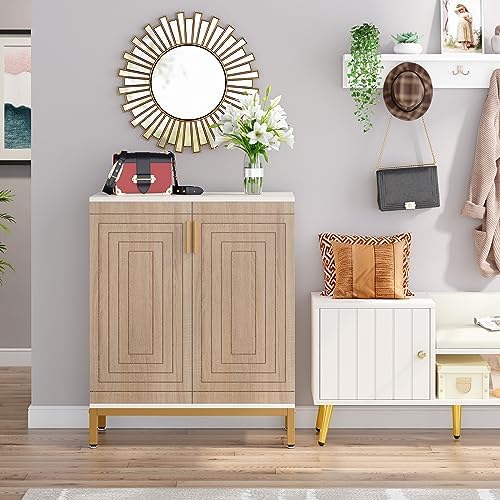 Tribesigns Shoe Cabinet with Doors, 20 Pairs Entryway Shoe Storage Cabinet wi...