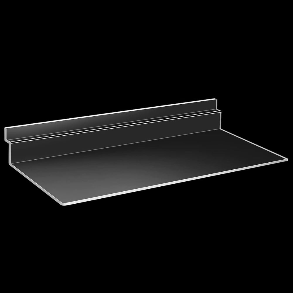 Kathfly 80 Pack 4"x10" Slatwall Shelves Hanging Accessories, Clear