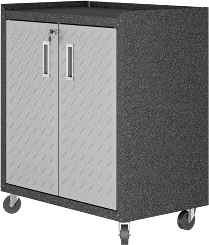 Manhattan Comfort Fortress Collection Modern Designed Mobile Storage Garage C...